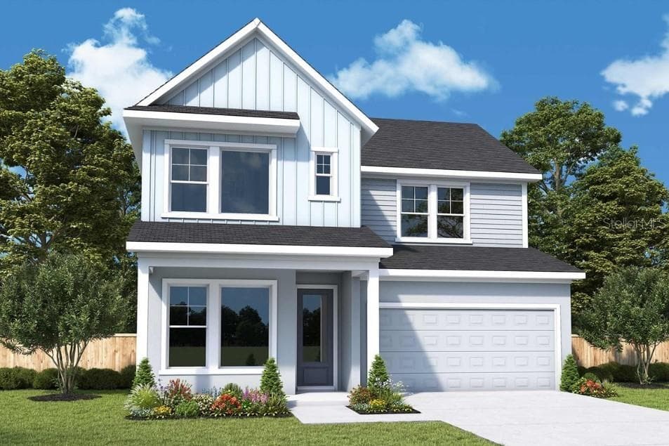 Front Exterior Rendering **Paint Colors May Vary - 5825 NATIVE OAK ST, MOUNT DORA