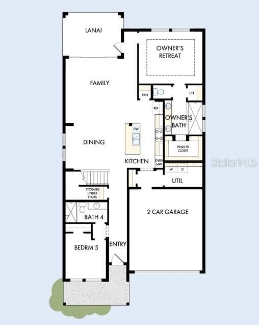 Floor Plan First Floor - 5825 NATIVE OAK ST, MOUNT DORA