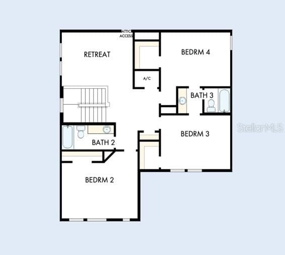 Floor Plan Second Floor - 5825 NATIVE OAK ST, MOUNT DORA