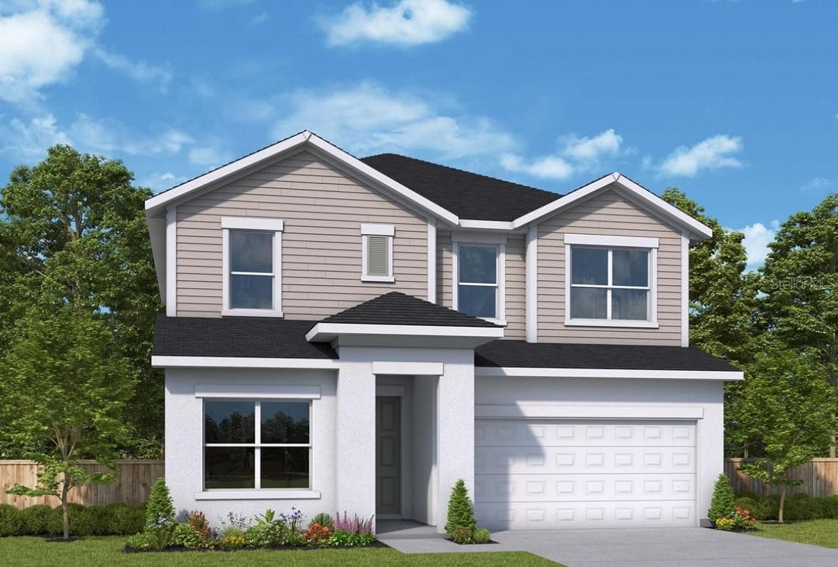 Front Exterior Rendering **Paint Colors May Vary - 5831 NATIVE OAK ST, MOUNT DORA