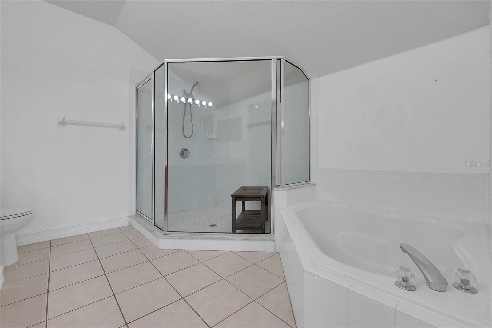 Upstairs master bedroom bathroom with separate tub and shower - 16740 GLENBROOK BLVD, CLERMONT