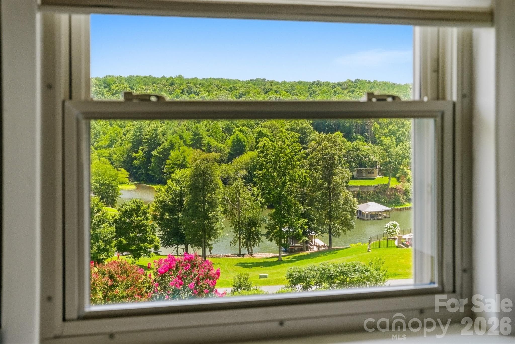 View from kitchen window - 5305 Icard Ridge Road, Hickory