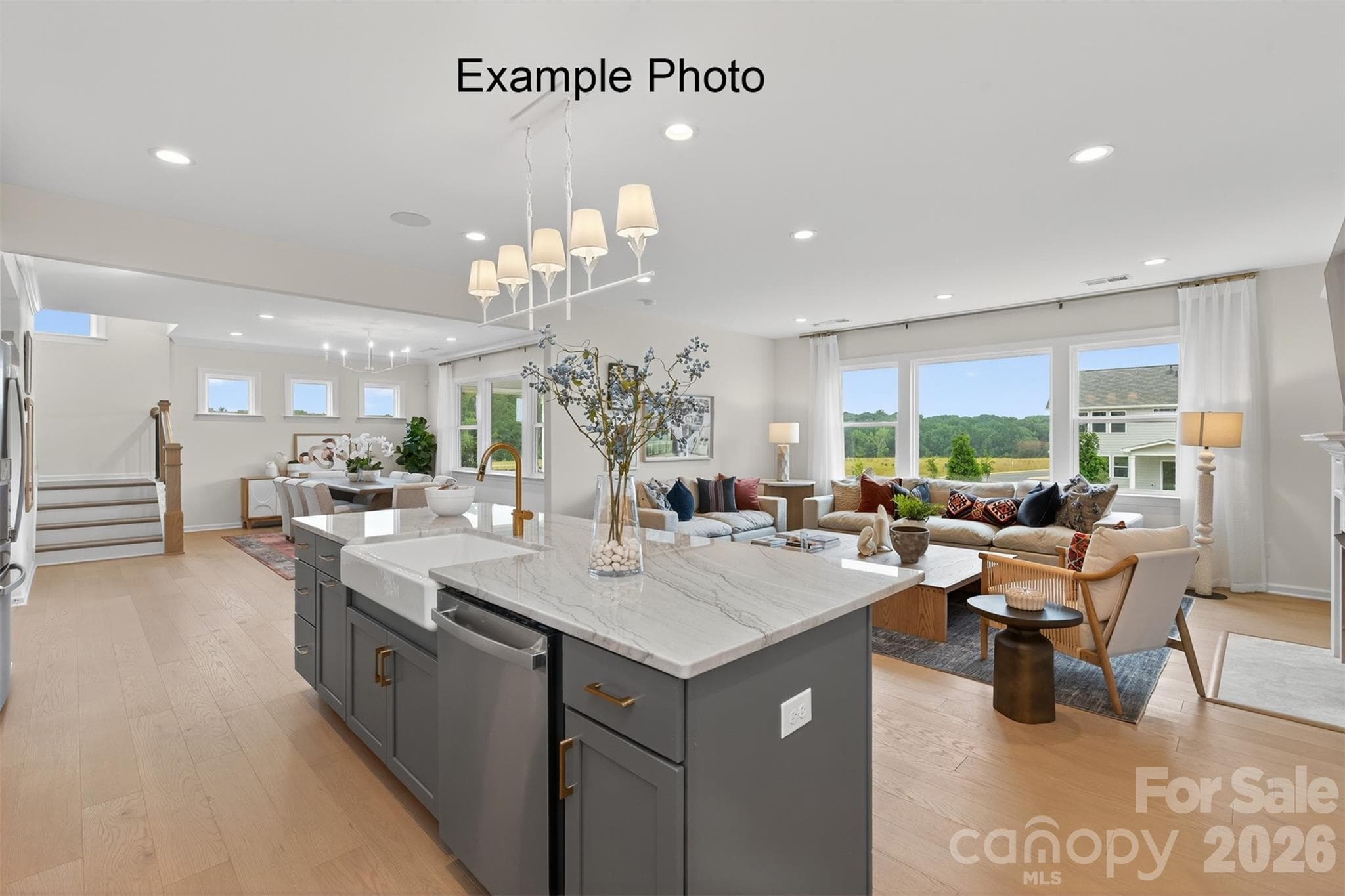 Example Photo - Kitchen/Family Room/Dining Room - 4800 Glen Stripe Drive, Indian Trail
