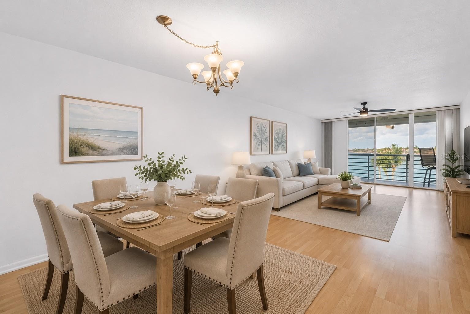 Virtually Stage Living Dining Combo - 6001 BAHIA DEL MAR CIR #428, ST PETERSBURG