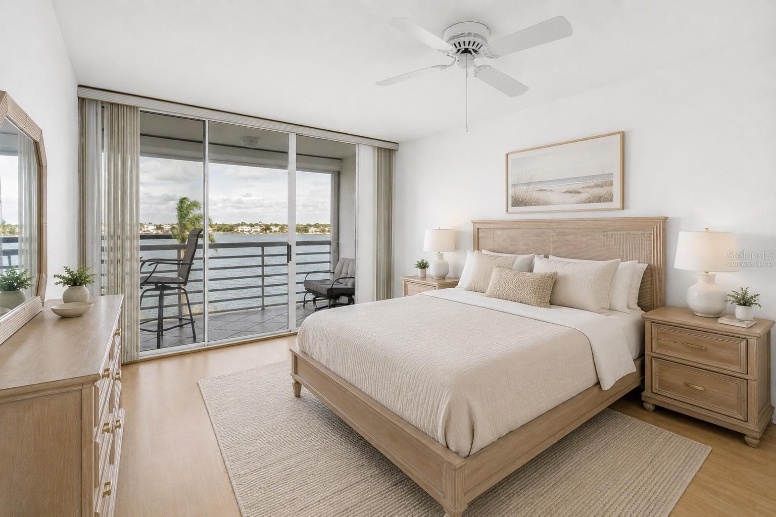 Virtually Staged Primary Bedroom - 6001 BAHIA DEL MAR CIR #428, ST PETERSBURG