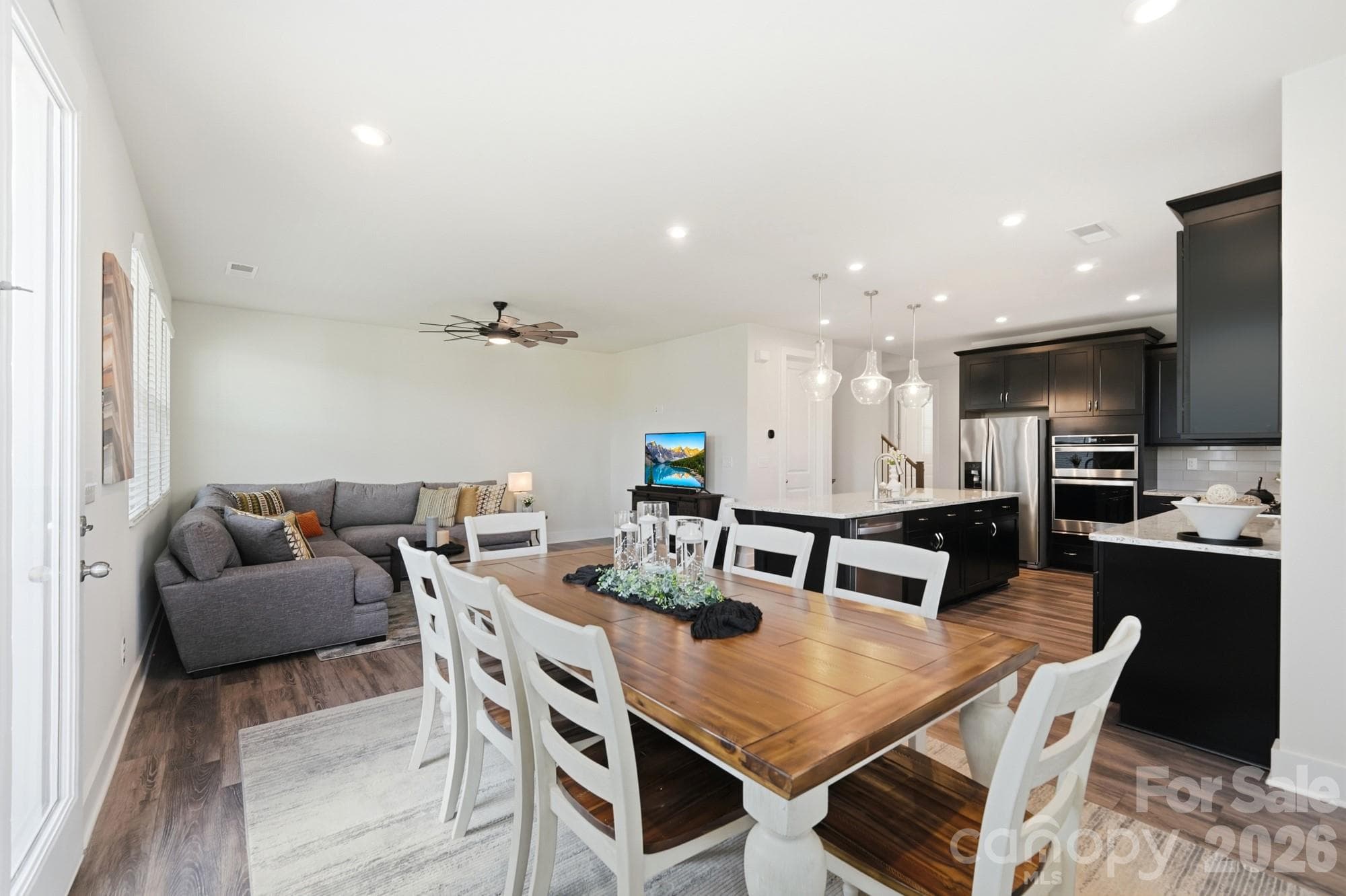 Large Dining Area overlooking the Great Rm - 2745 Ensemble Court, Charlotte