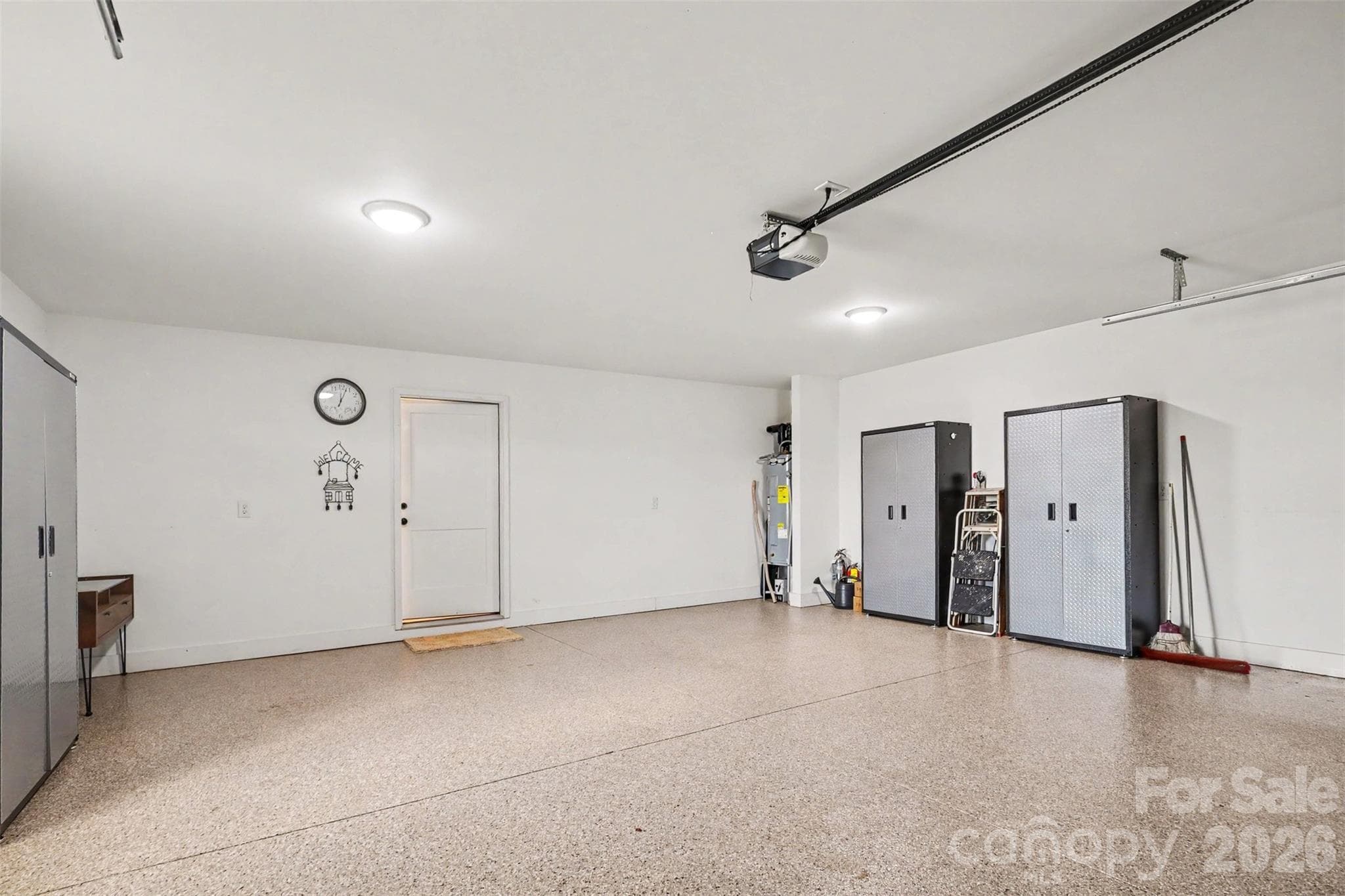 garage with epoxy flooring - 105 Kingston Place, Spindale