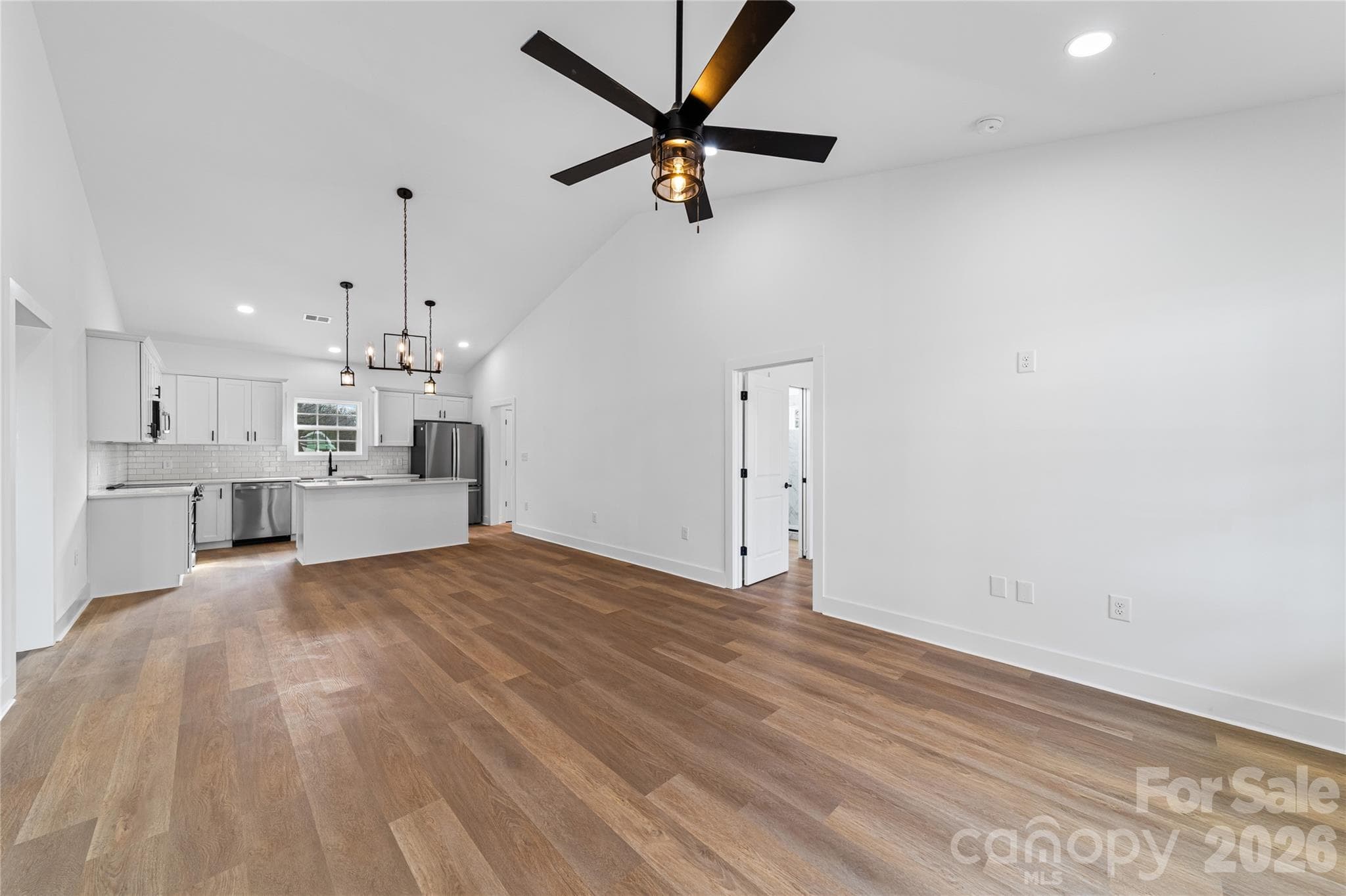 Living Room/ Kitchen - 412 S Hill Street, Gastonia