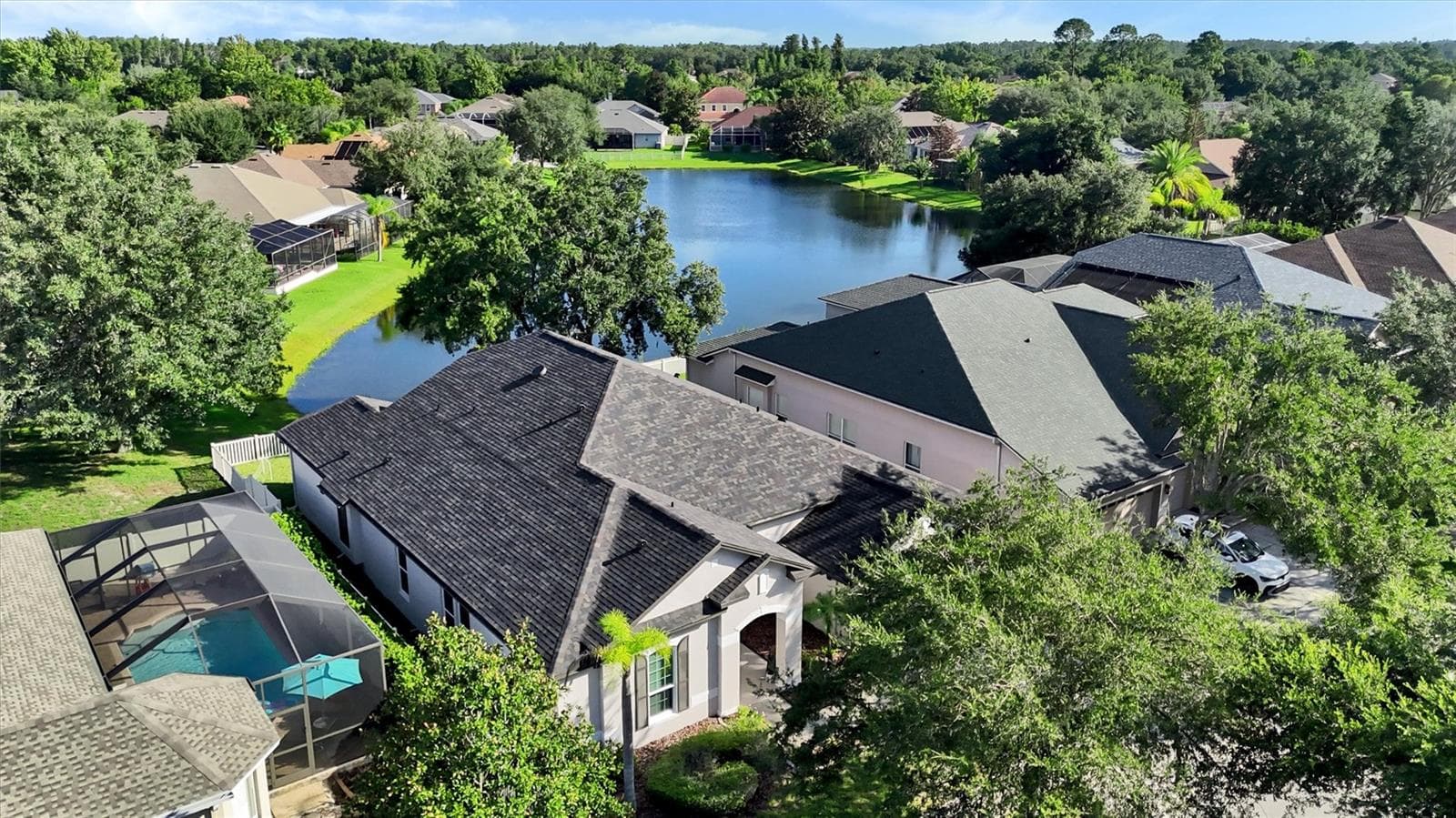 Aerial View - 7136 DERWENT GLEN CIR, LAND O LAKES