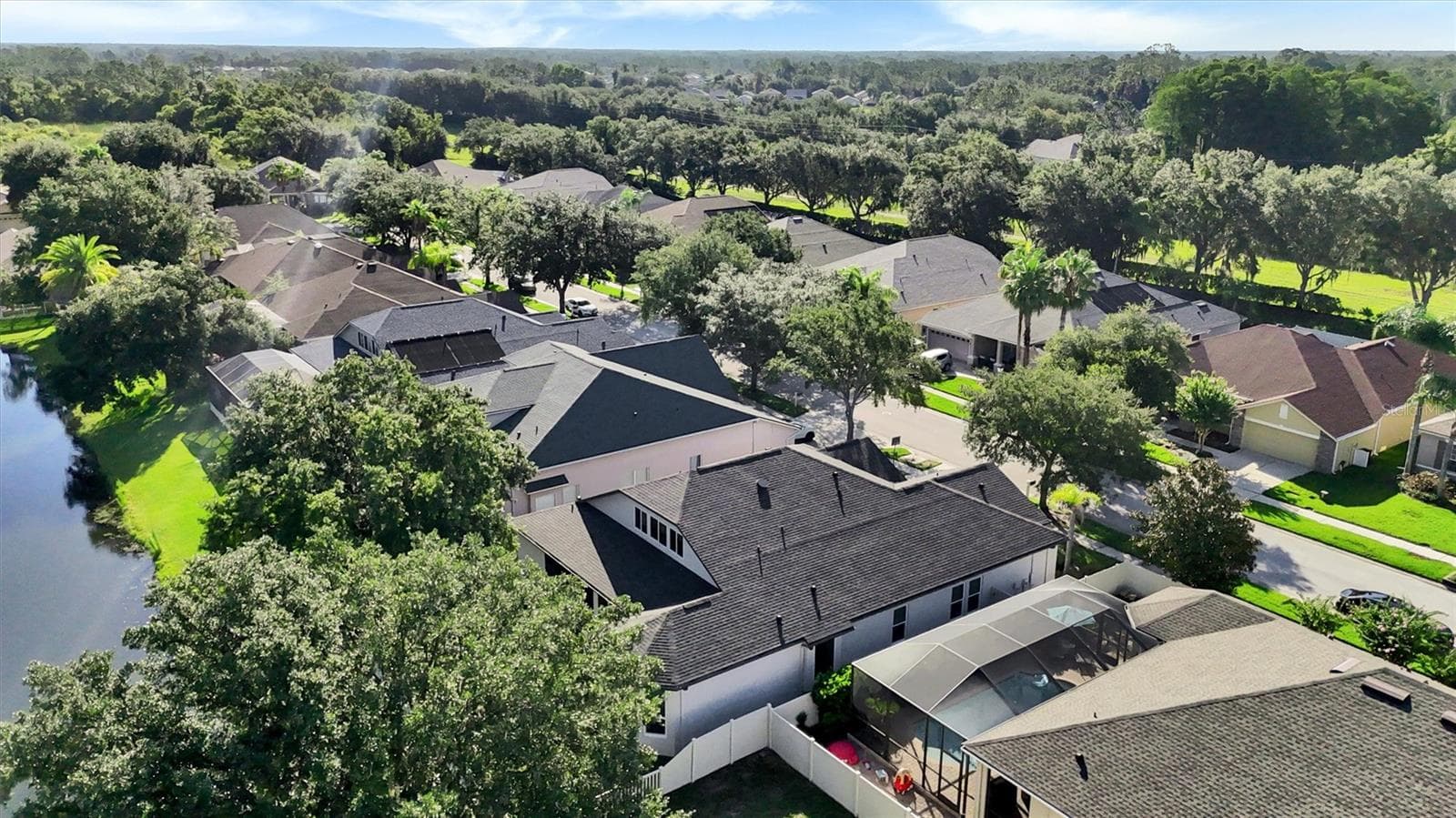 Aerial View - 7136 DERWENT GLEN CIR, LAND O LAKES
