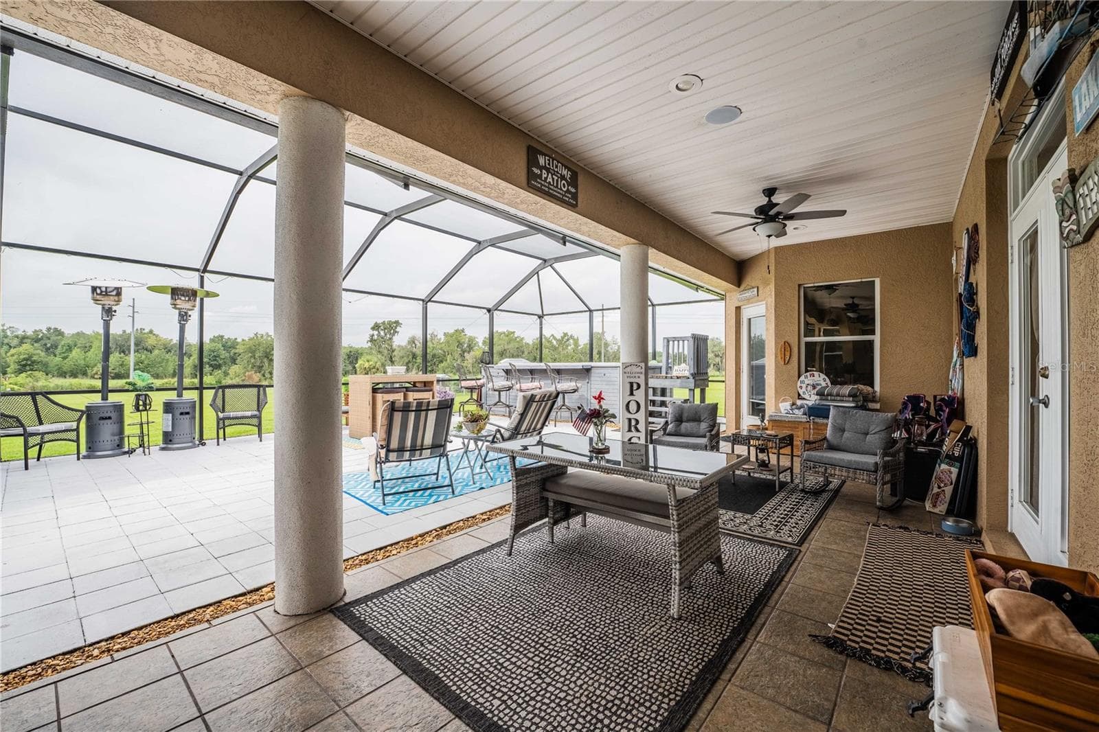 Additional covered living space on the Lanai - 4280 TURNER RD, MULBERRY