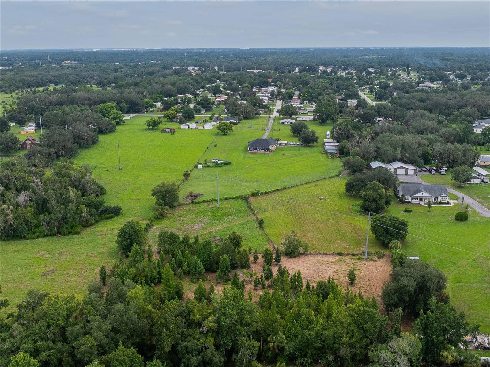 Ariel view from the back end of the property - 4280 TURNER RD, MULBERRY