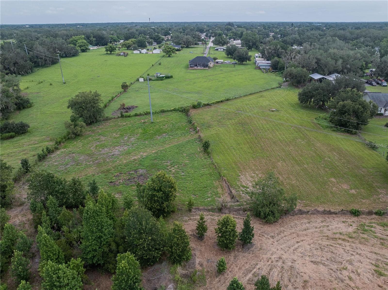 Ariel view from the back end of the property - 4280 TURNER RD, MULBERRY