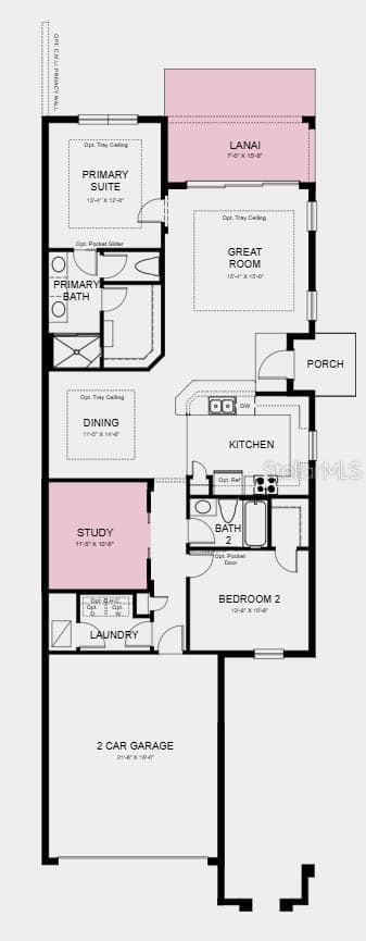 Additional Highlights Include: Double pocket doors at study, extended lanai, garden fence, and extended tile. - 11275 SILVER TRUMPET LOOP, WINTER GARDEN