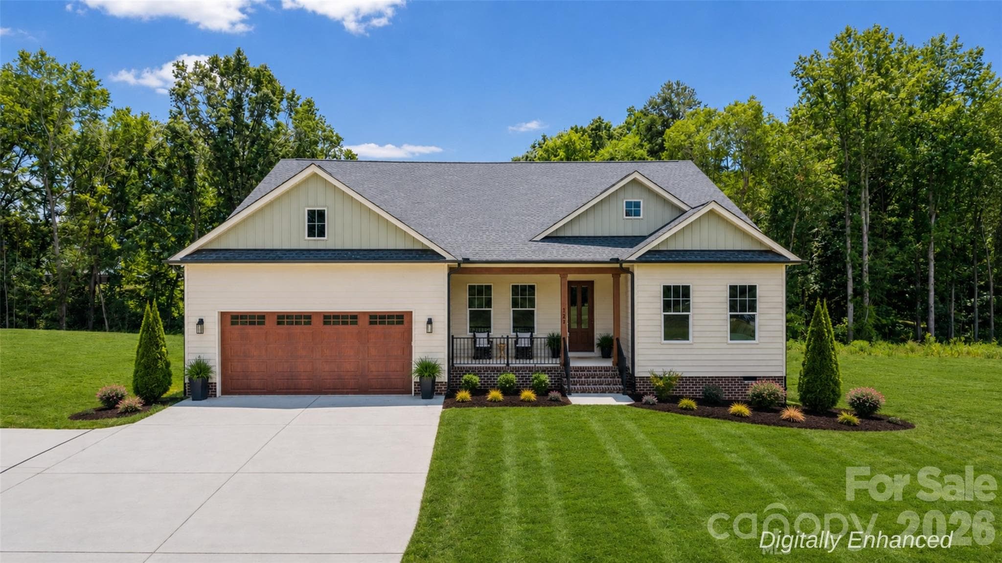 121 Juniper Rd Grass is Digitally Enhanced - 121 Juniper Road, Mooresville