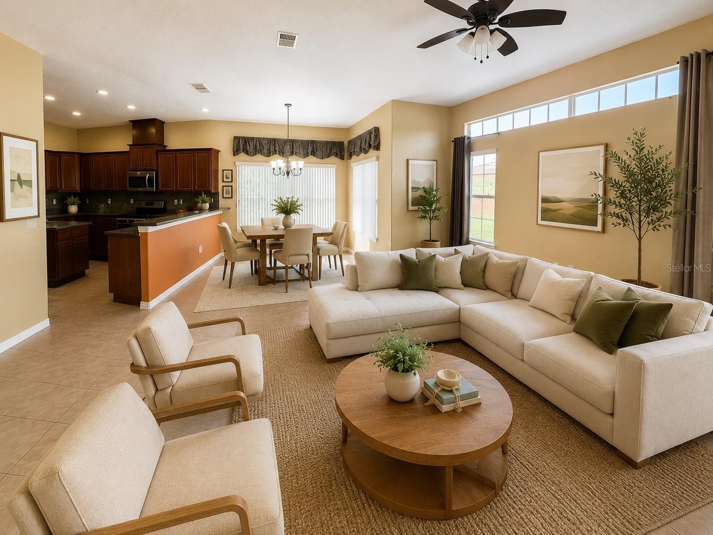 Family room area - 16407 BRISTOL LAKE CIR, ORLANDO