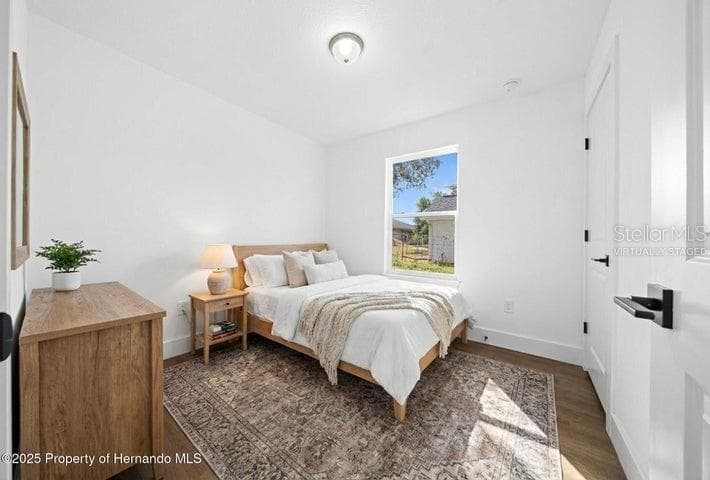 primary bedroomVirtually staged - 12470 BARNEVELDE ROAD, WEEKI WACHEE