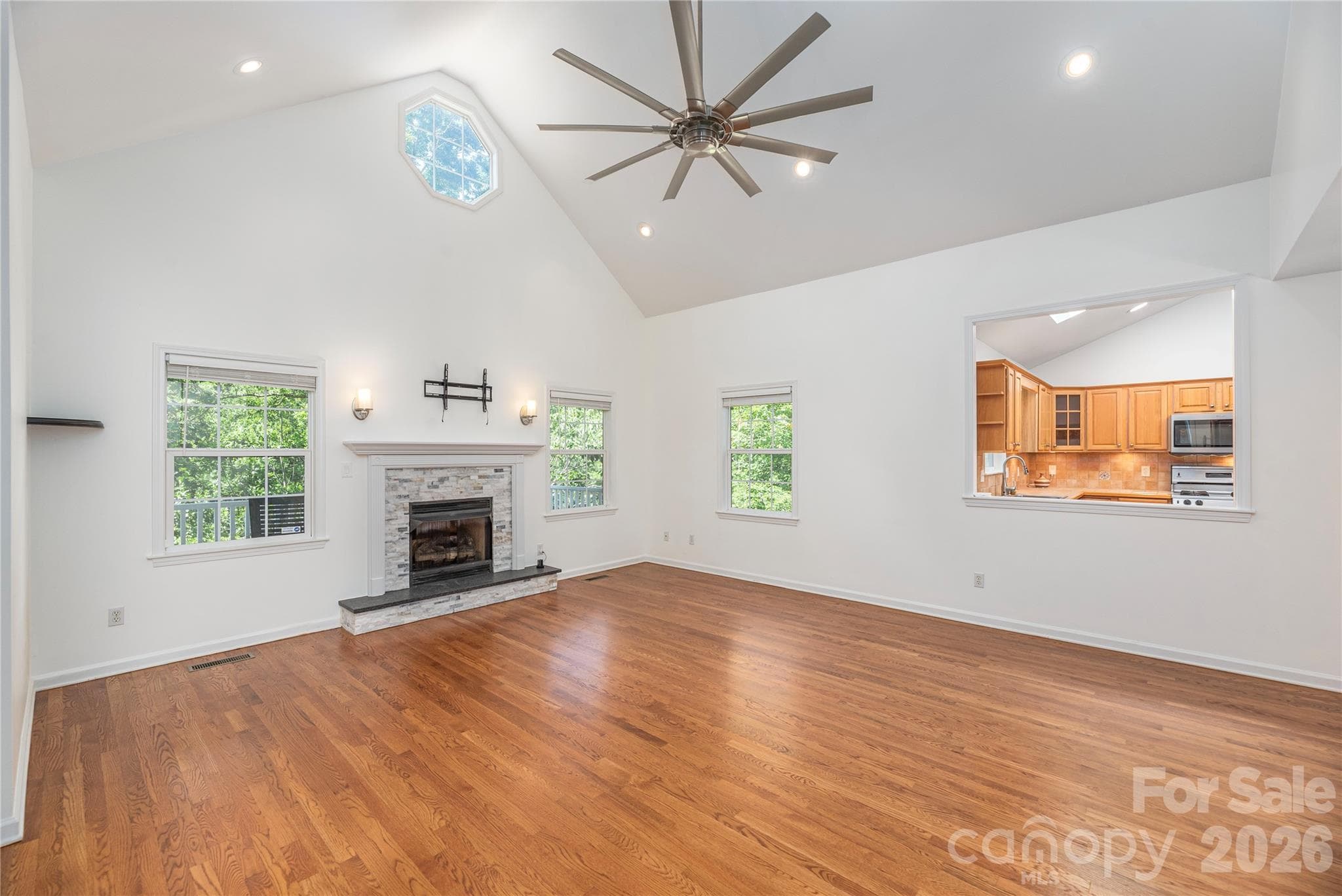 Vaulted Ceilings- ALL POPCORN REMOVED - 602 Hidden Springs Drive, Asheville