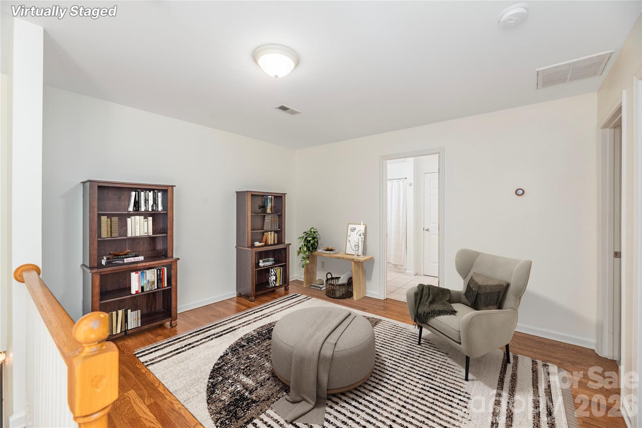 Upstairs Den Area - virtually staged - 602 Hidden Springs Drive, Asheville