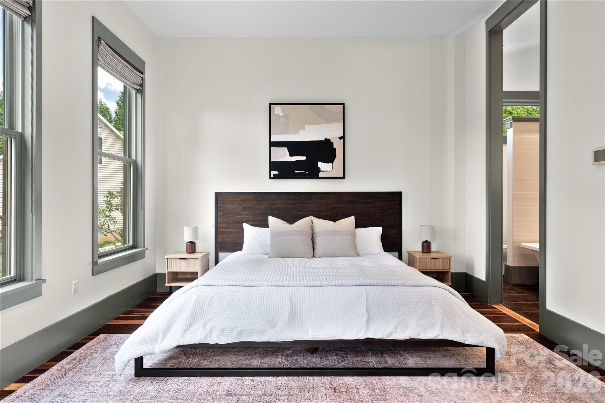 Primary bedroom on main level - 31 Grey River Run, Woodfin