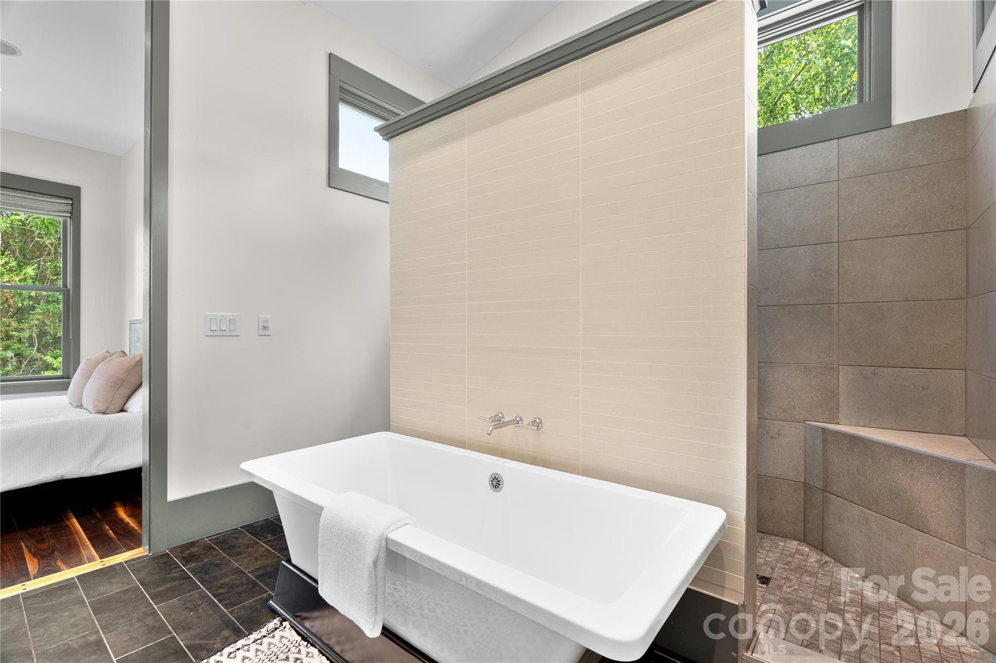 Primary suite bathroom - 31 Grey River Run, Woodfin