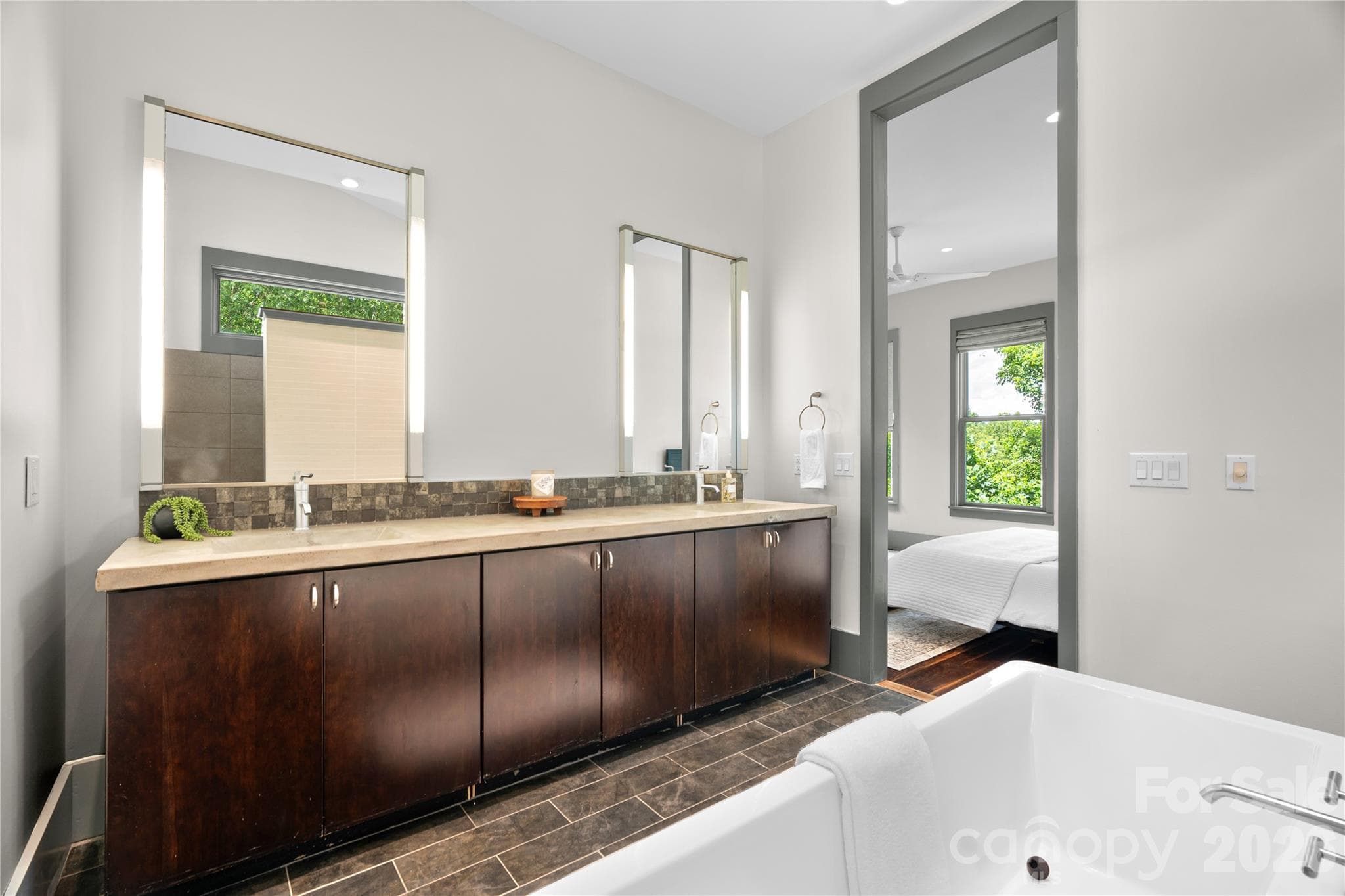 Primary suite bathroom - 31 Grey River Run, Woodfin