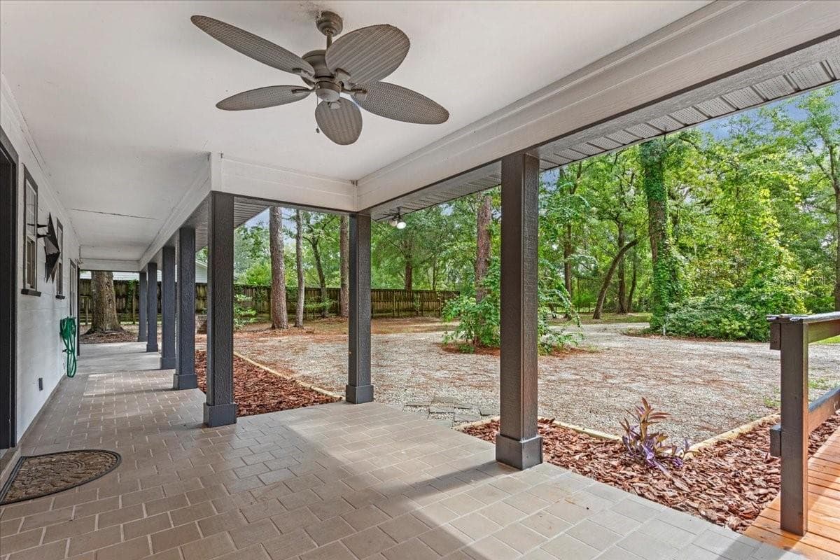 covered front porch, completely cover front elevation - 5309 NE 60TH AVE, HIGH SPRINGS