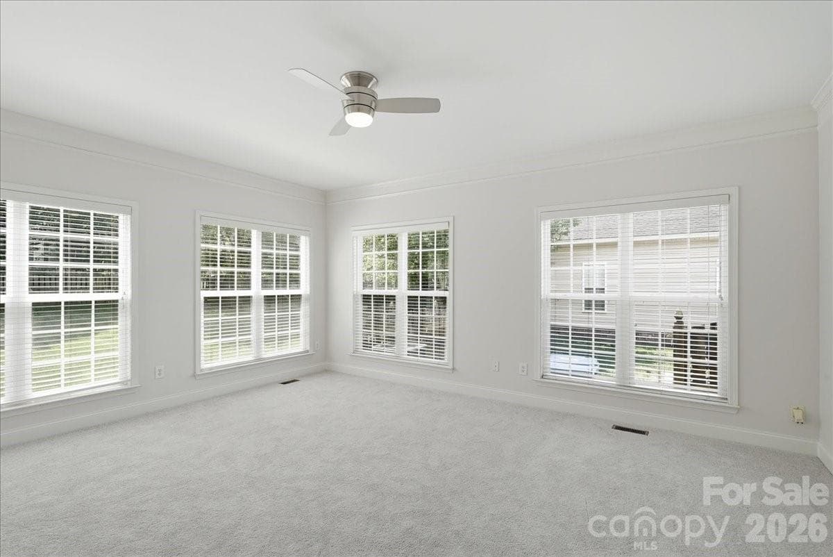 Flex room at the back. New carpet and ceiling fan, endless possiblities! - 6055 Latta Springs Circle, Huntersville