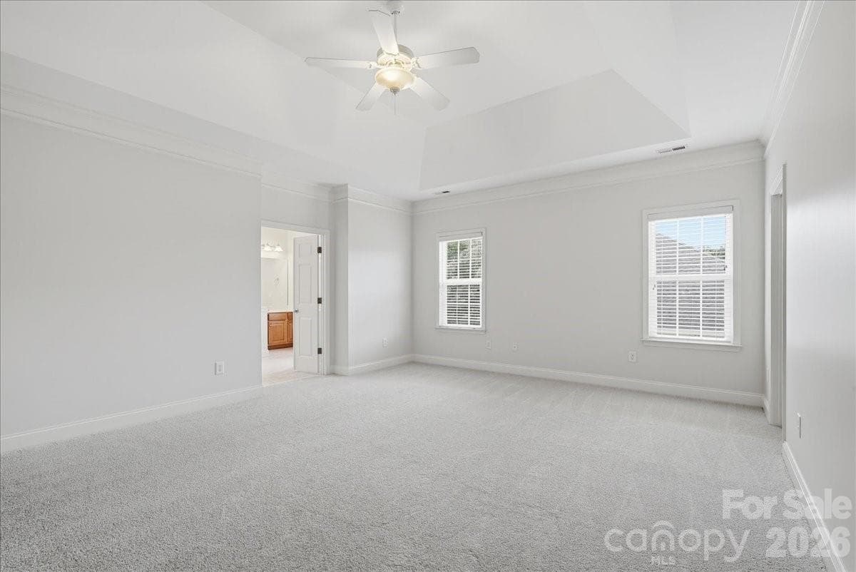 Huge primary bedroom with new carpet - 6055 Latta Springs Circle, Huntersville