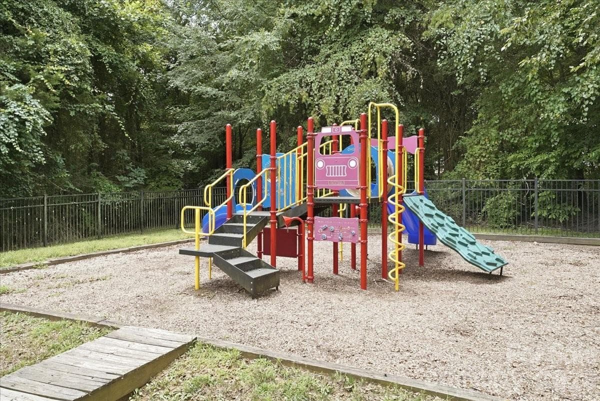 Fully fenced playground with fob entrance - 6055 Latta Springs Circle, Huntersville