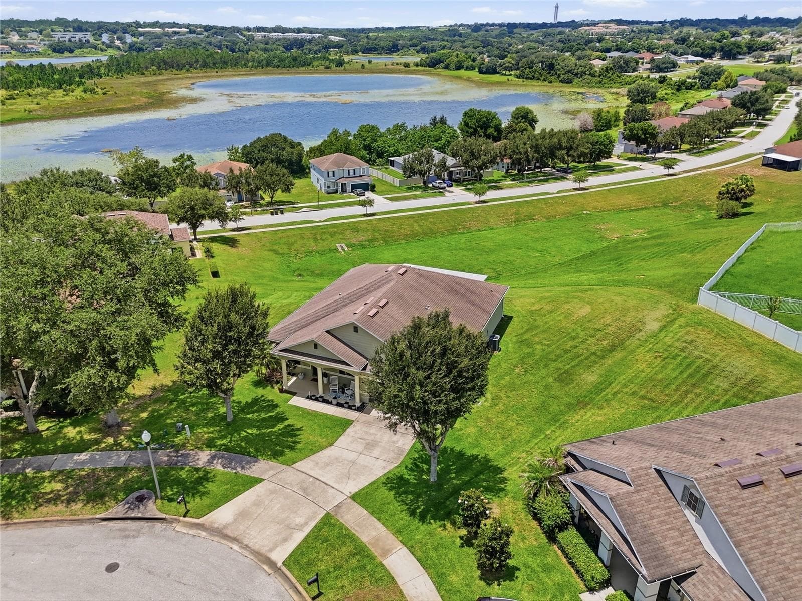 Aerial view of the Property - 1020 SAILING BAY DR, CLERMONT