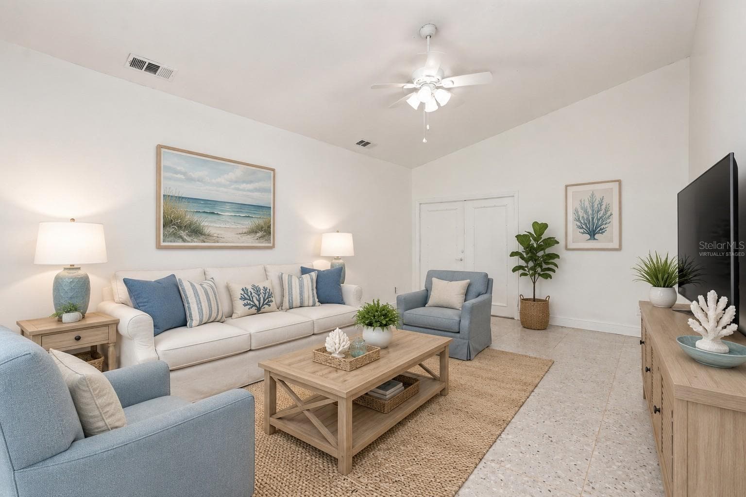 Great Room Virtually Staged - 3174 PHLOX DR, PALM HARBOR