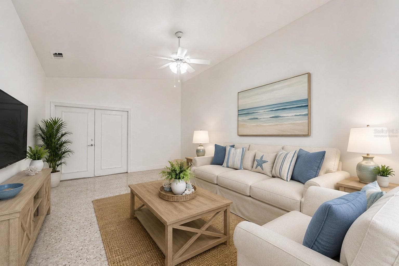 Great Room different angle Virtually Staged - 3174 PHLOX DR, PALM HARBOR