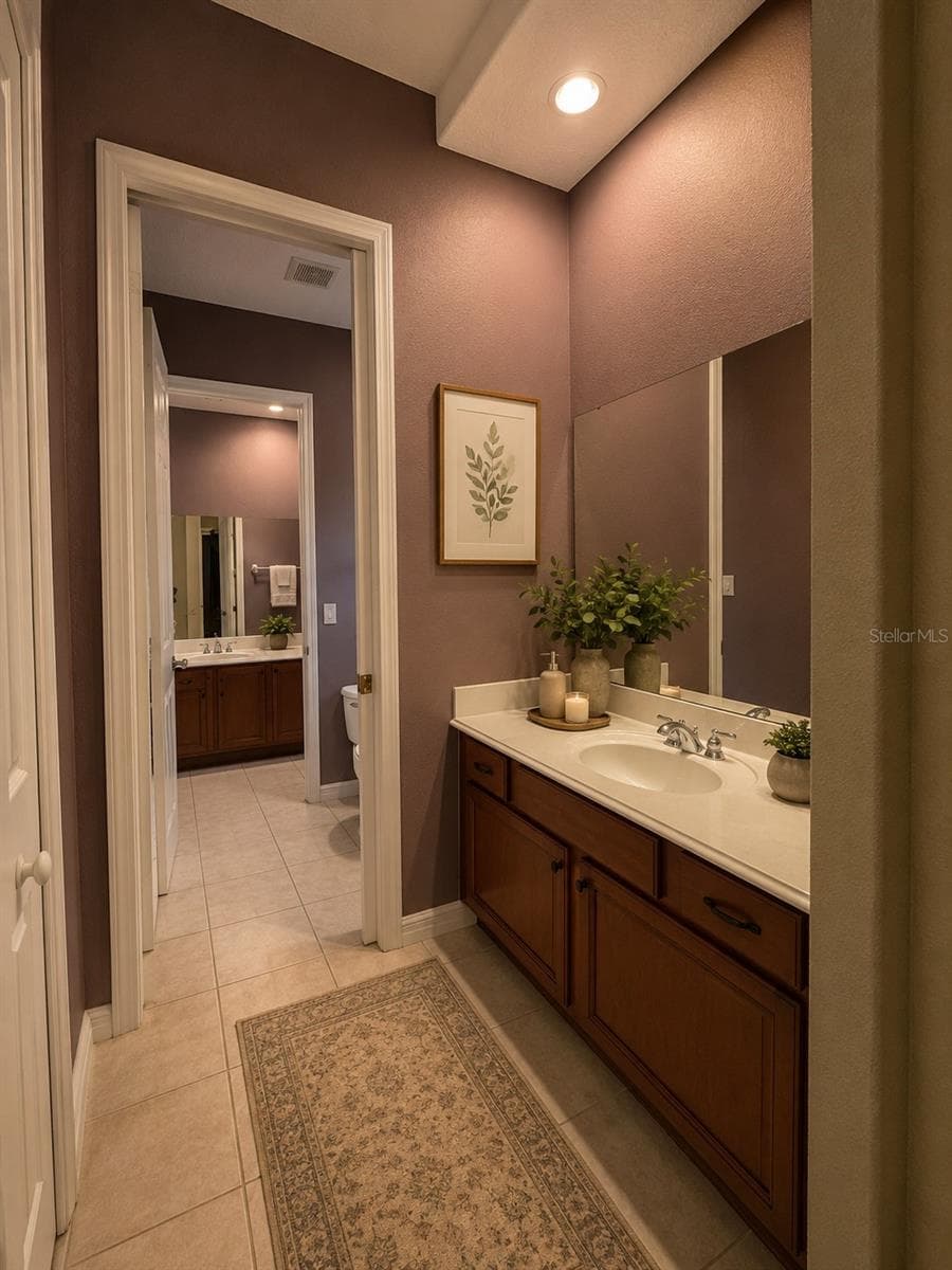 Bathroom 2/Jack N Jill bath - 16407 BRISTOL LAKE CIR, ORLANDO