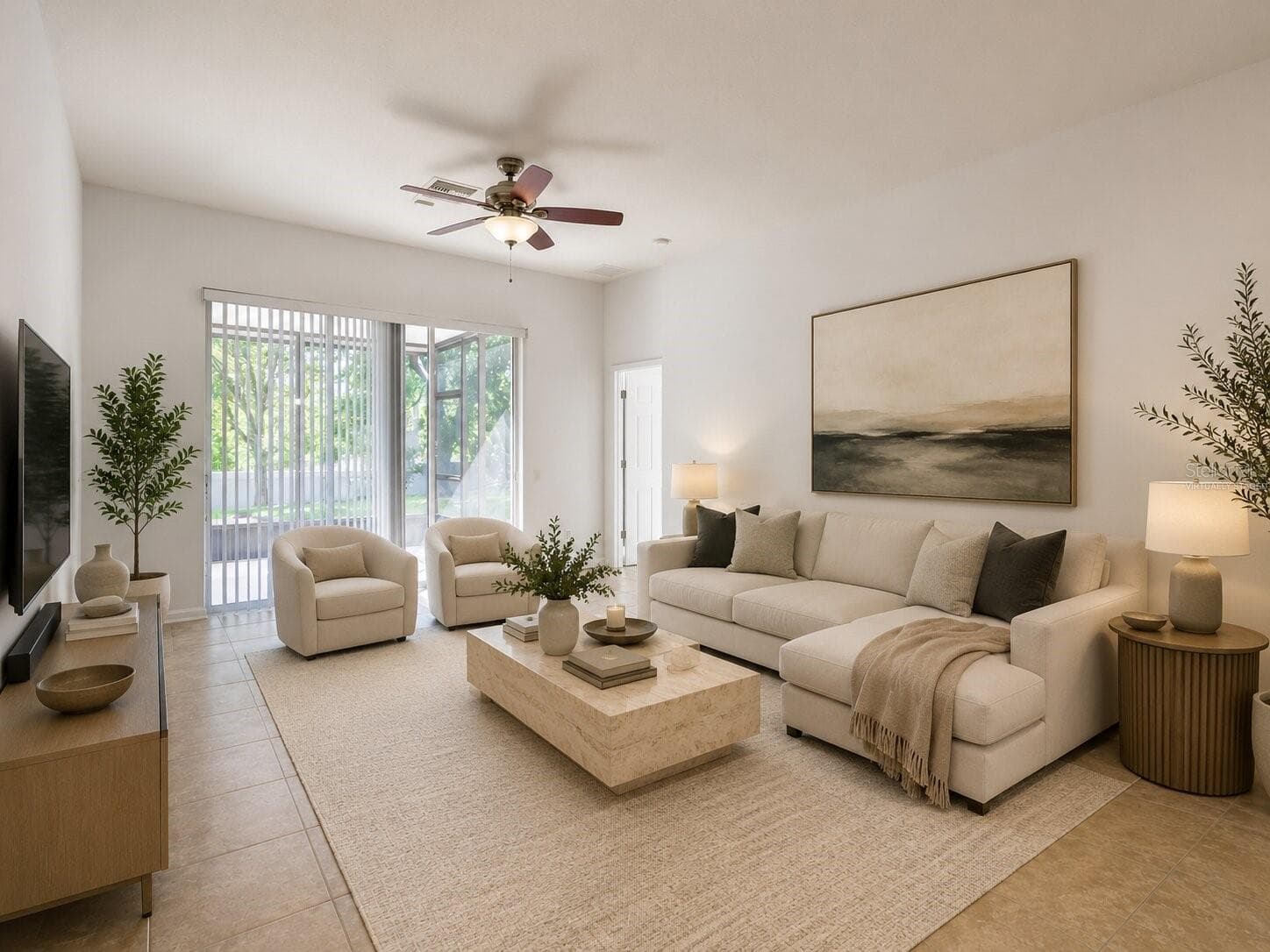 Virtually Staged Living Area - 2972 SANTA MARIA AVE, CLERMONT