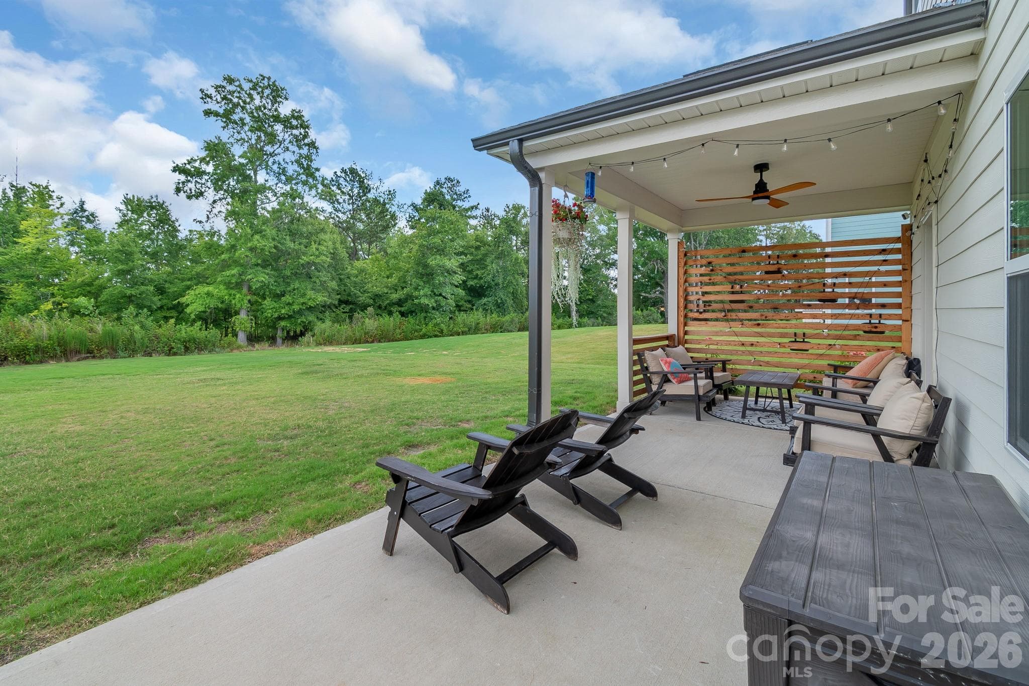 Patio with Private Backyard - 1046 Stone Marker Drive, Monroe