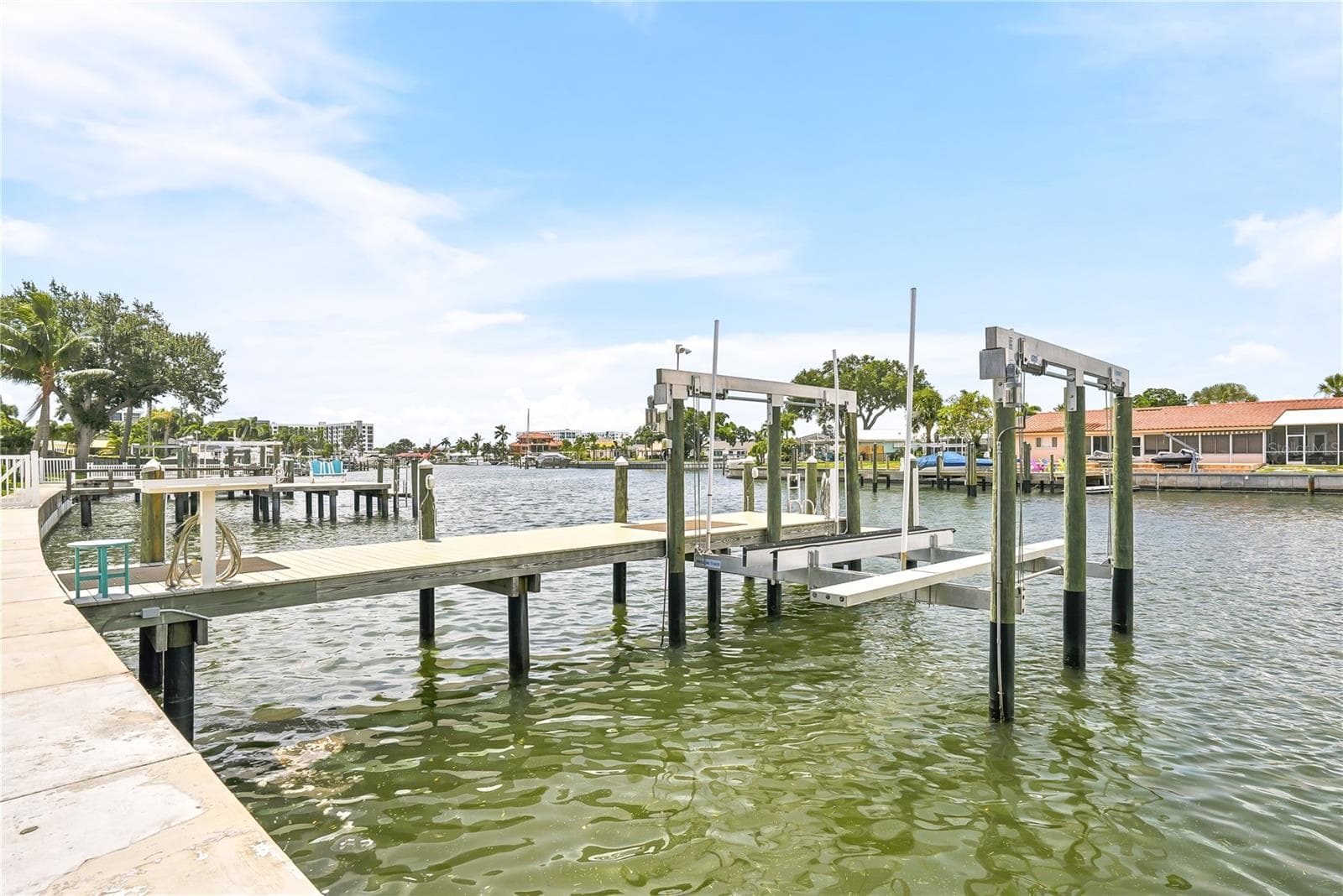 Well-appointed Dock with 20,000lb Boat Lift - 3896 42ND AVE S, ST PETERSBURG