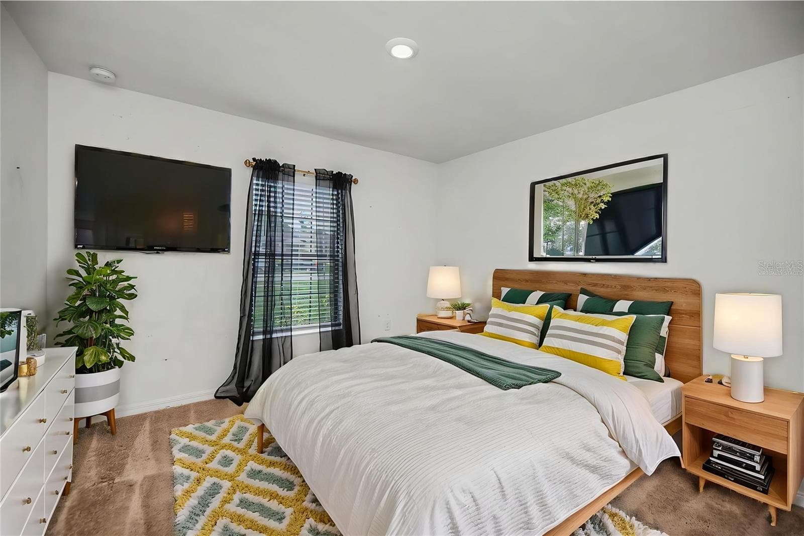 Virtually Staged Third Bedroom highlighting Spacious Layout - 2555 ATWATER DR, NORTH PORT