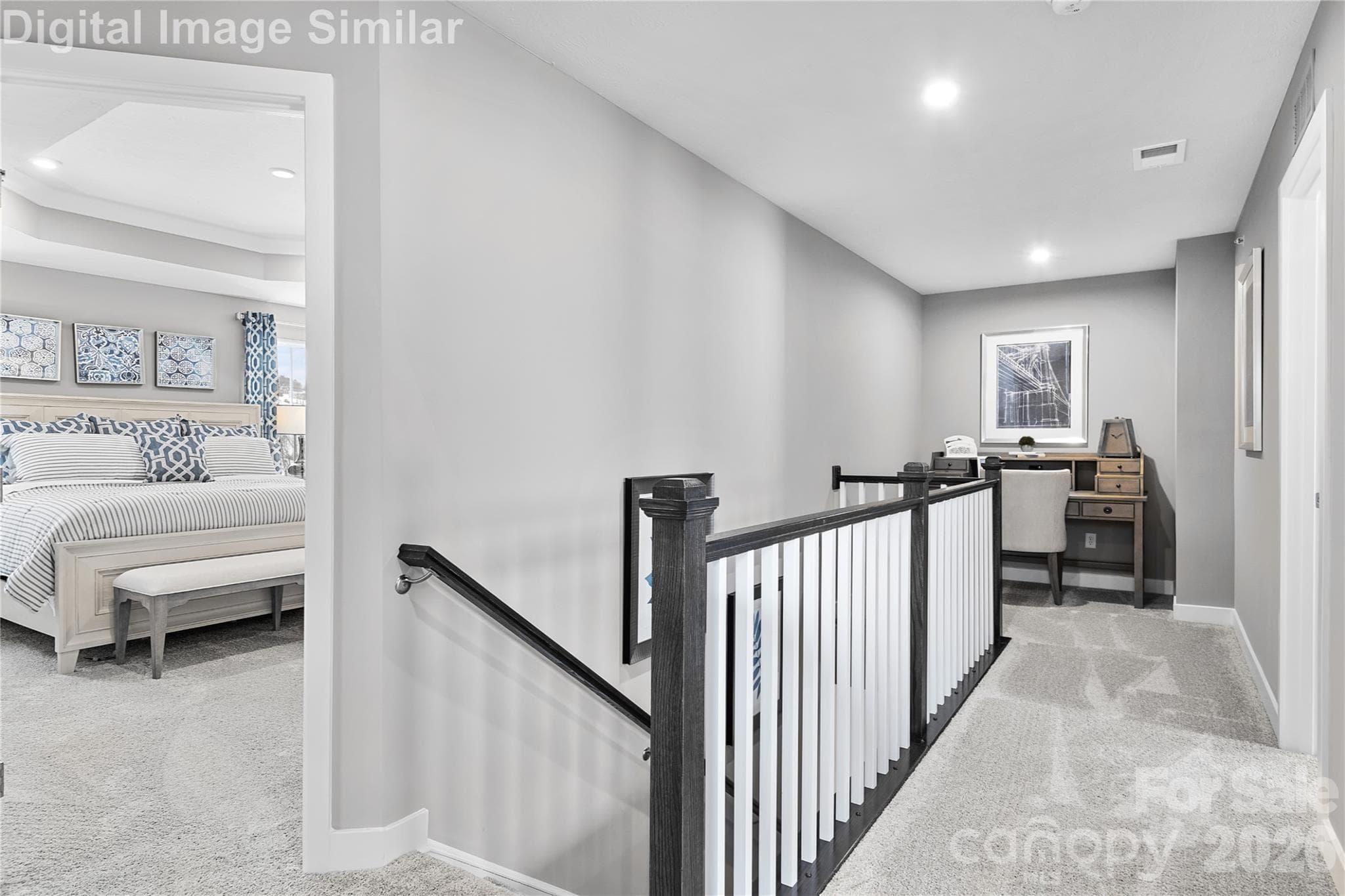 Cozy loft nook—ideal for a desk or reading chair, and perfect for quiet moments or creative work. - 11194 Emerson Landing Drive, Charlotte