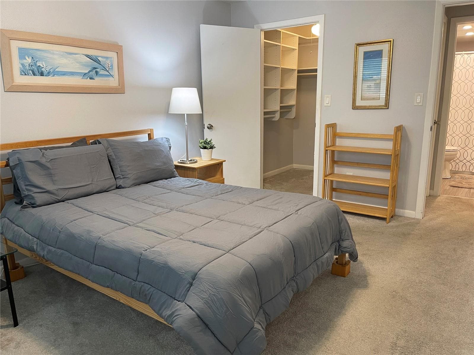 Bedroom features roomy area with large walk-in closet and room for - 5880 38TH AVE N #206, ST PETERSBURG