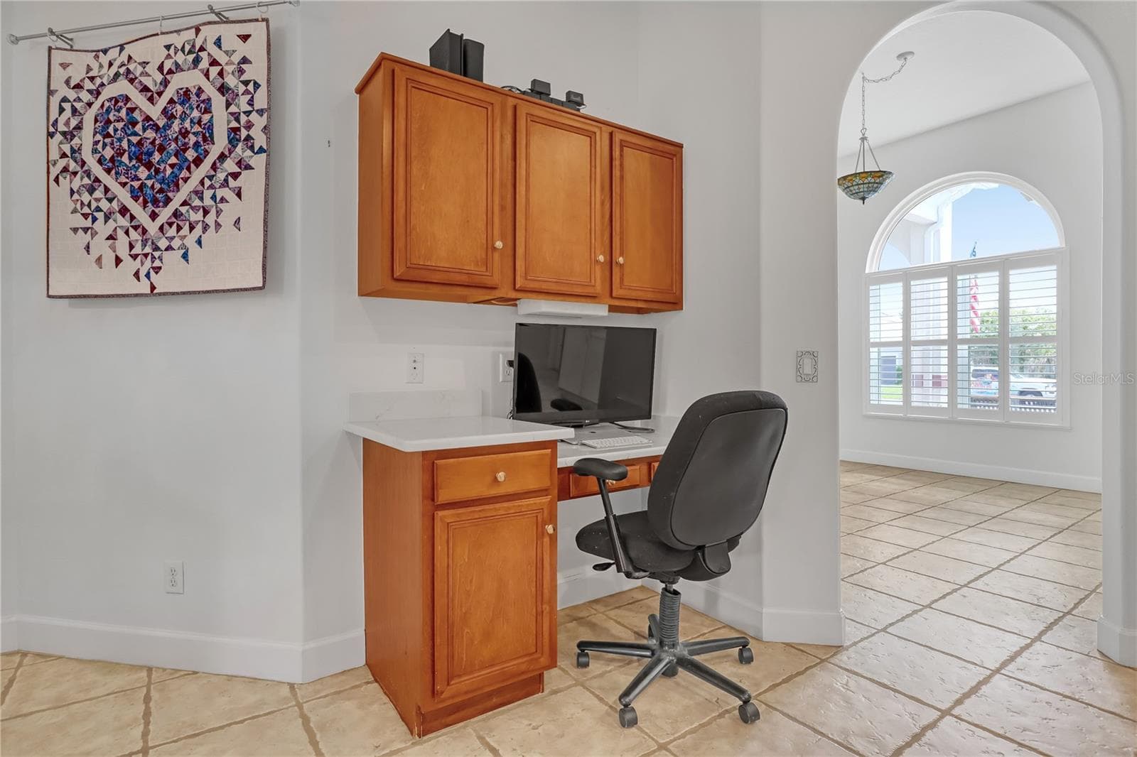 desk in Kitchen - 4373 FLETCHER LN, TITUSVILLE