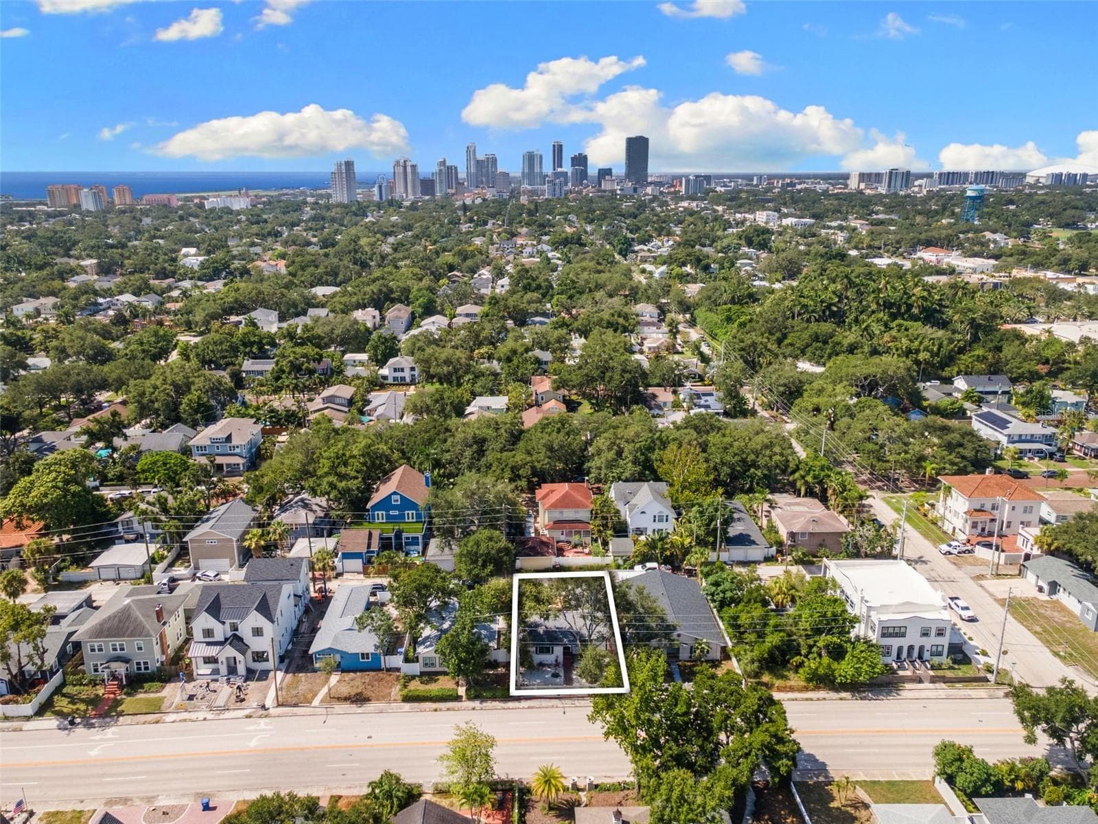Aerial View Facing South and Downtown St. Pete - 170 22ND AVE N, ST PETERSBURG