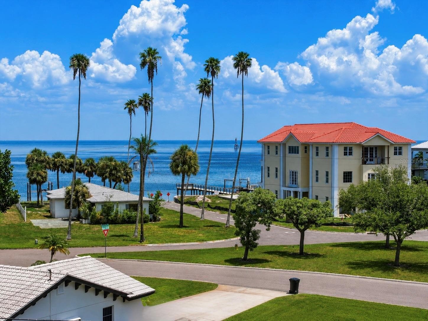 Tampa Bay water views from your primary suite balcony - 3406 BAYSHORE BLVD NE, ST PETERSBURG