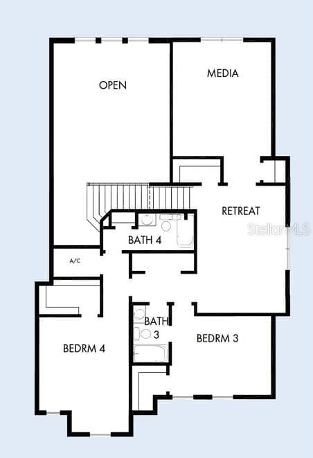 Floor Plan Second Floor - 3627 BOBOLINK LN, ORLANDO