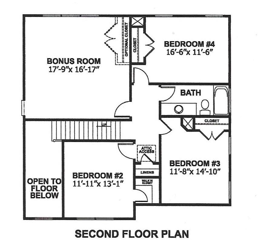 Second Floor Plan - 261 Corrie Ann Drive, Concord