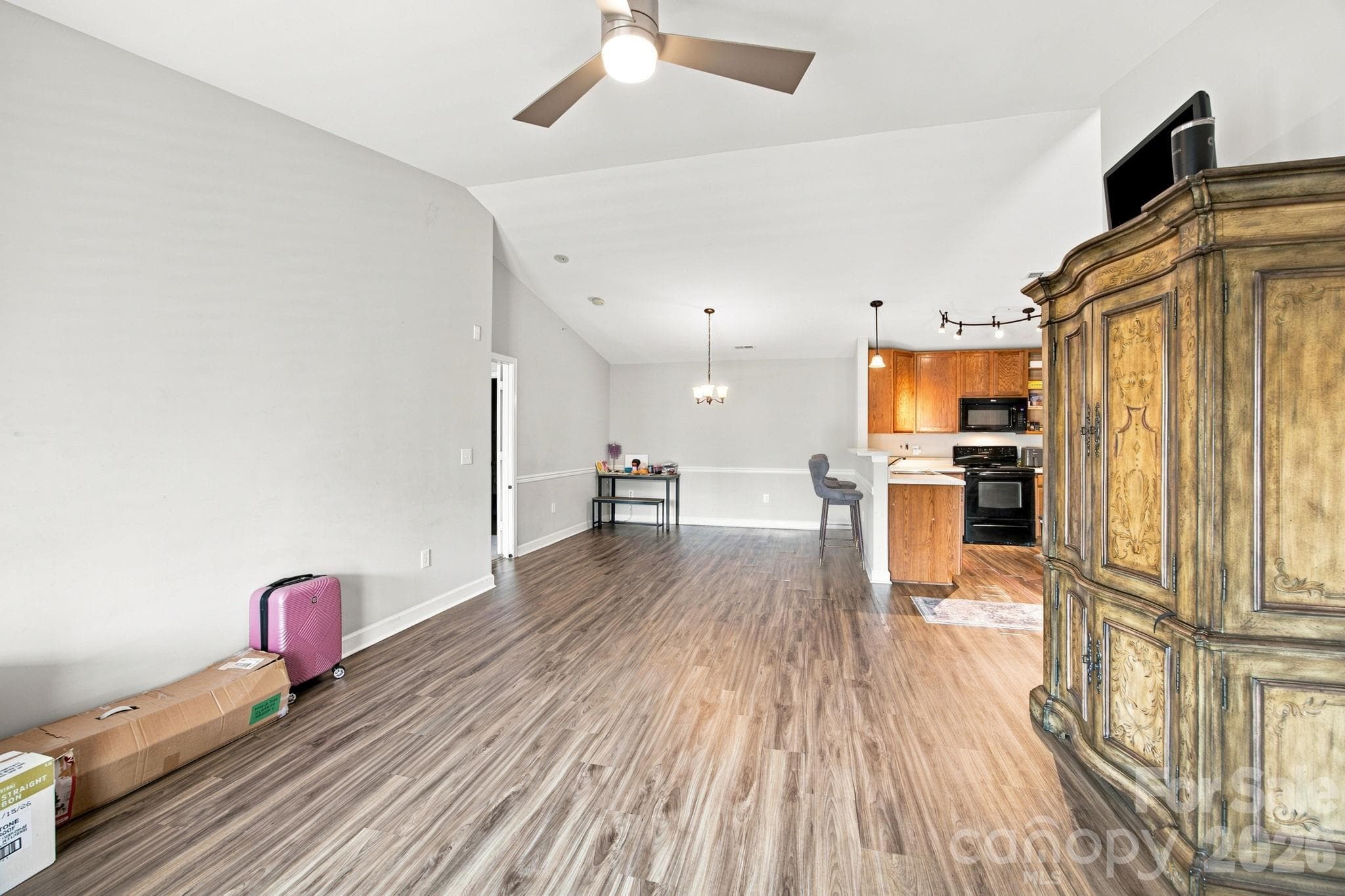 Living Area into Dining Area w/ Vaulted Ceilings - 17257 Doe Valley Court, Cornelius