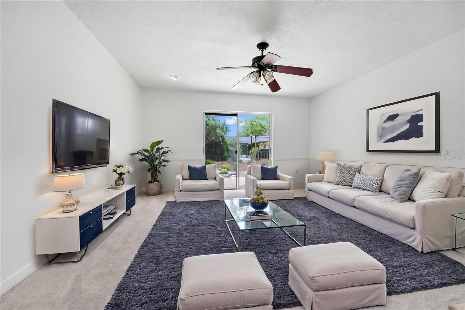 Virtually Staged-Family Room - 5060 ANDREA BLVD, ORLANDO