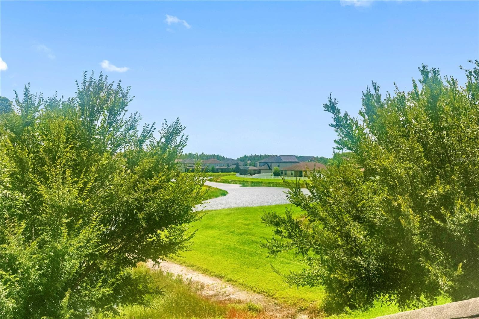 View from upstairs bedroom - 19343 PADDOCK VIEW DR, TAMPA