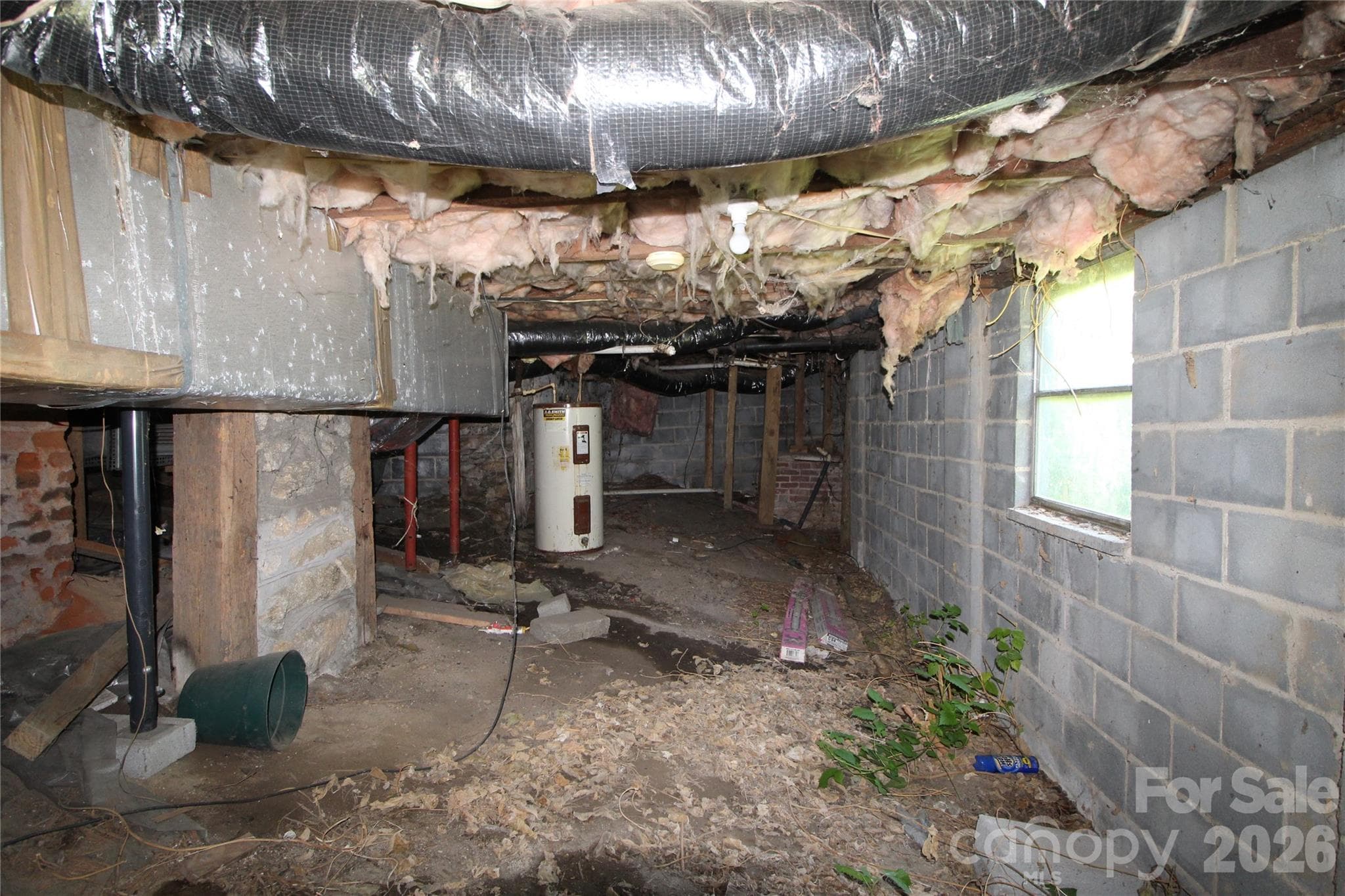 Crawl Space - Water Heater - 438 Folk Street NW, Lenoir