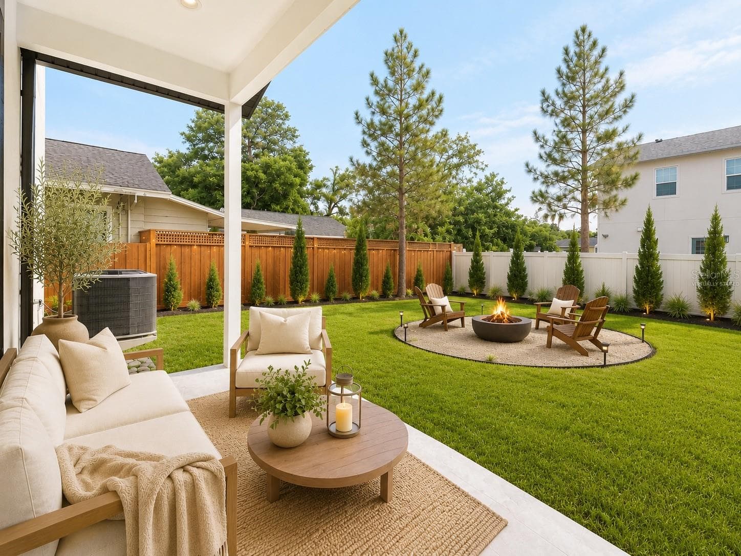 Backyard Virtually Staged (1) - 7106 N 10TH ST, TAMPA